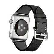 Pulseira De Couro Apple Watch 44/42mm Hermes&edition Black