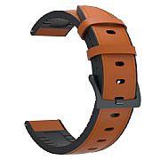 Pulseira De Couro E Silicone Para Galaxy Watch Active2 44mm