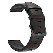 Pulseira De Couro E Silicone Para Galaxy Watch Active2 44mm