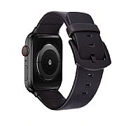 Pulseira De Couro Para Apple Watch 40mm 38mm cor preta