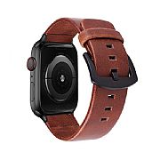 Pulseira De Couro Para Apple Watch 40mm 38mm cor Caf�