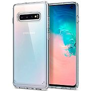 Case 100% Original Spigen Ultra Hybrid Para Galaxy S10 Clear