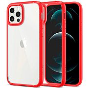Case Original Spigen Ultra Hybrid P/ iPhone 12 / 12 Pro Red