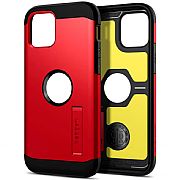 Case Original Spigen Tough Armor Para iPhone 12 / 12 Pro Red