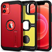 Case Original Spigen Tough Armor Para iPhone 12 Mini Red