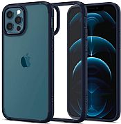 Case Original Spigen Ultra Hybrid Para iPhone 12/12 Pro Blue