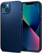 Case 100% Original Spigen Thin Fit Para iPhone 13 Navy Blue