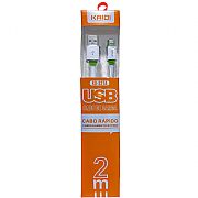 Cabo Carregador USB Lightning Rpido 2 Metros Para iPhone