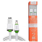 Cabo Kaidi Turbo Carregador V8 Micro USB Reforado 2 Metros