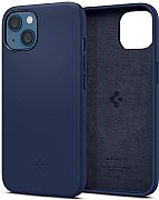 Capa Original Spigen Silicone Fit Para iPhone 13 Navy Blue