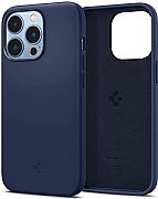 Capa Original Spigen Silicone Fit Para iPhone 13 Pro - Navy Blue