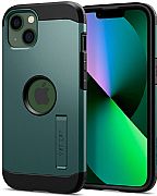 Capa Case Original Spigen Tough Armor Para iPhone 13 - Midnight Green