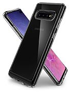 Case 100% Original Spigen Ultra Hybrid P/ Galaxy S10+ Clear