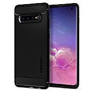 Case 100% Original Spigen Rugged Armor Para Galaxy S10
