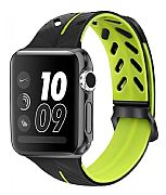 Pulseira Para Apple Watch 42mm / 44mm Nike Preta/neon