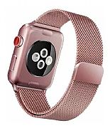 Pulseira Milanese Rose Gold Para Apple Watch 44mm 42mm A�o Inox