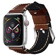 Pulseira De Couro Genuino Apple Watch 44mm / 42mm Qualidade