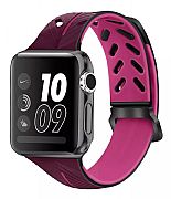 Pulseira Para Apple Watch 42mm / 44mm Nike Vinho/pink 