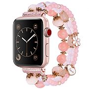 Pulseira Fashion Pedrarias Para Apple Watch 44mm / 42mm Pink