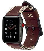 Pulseira De Couro Feita  Mo Para Apple Watch 42mm Caf