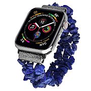Pulseira Fashion Pedras Para Apple Watch 38mm 40mm Azul