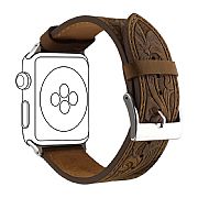 Pulseira Couro Exclusiva Para Apple Watch 44mm 42mm Premium