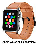 Pulseira Couro Platinum Para Apple Watch  45mm 44mm 42mm Premium