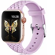Pulseira Apple Watch 44mm 42mm Silicone Modelo Woven Lil�s