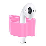 Suporte De AirPods Para Levar Na Pulseira Do Apple Watch (Rosa)