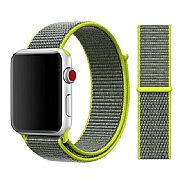 Pulseira Esportiva Nylon Loop Para Apple Watch 42mm / 44mm (Fluorescente)