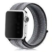 Pulseira Loop Nylon Apple Watch 42mm/44mm Preta + Brinde
