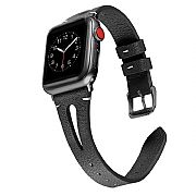 Pulseira Couro Genuino Feminina Para Apple Watch 45mm 44mm 42mm