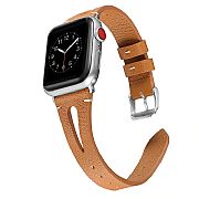 Pulseira Couro Genuino Feminina Para Apple Watch 45mm 44mm 42mm