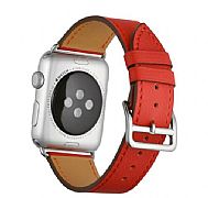 Pulseira De Couro Apple Watch 44/42mm Hermes&edition Red