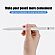 Thumbnail 3: Capa Protetora De Silicone Para Apple Pencil + Adapt. White